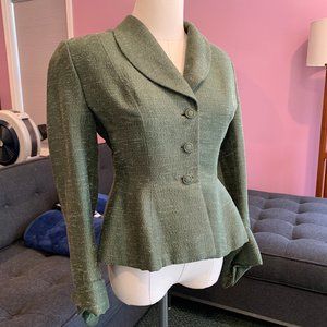 Vintage Lilli Annette Green Silk Mohair Jacket